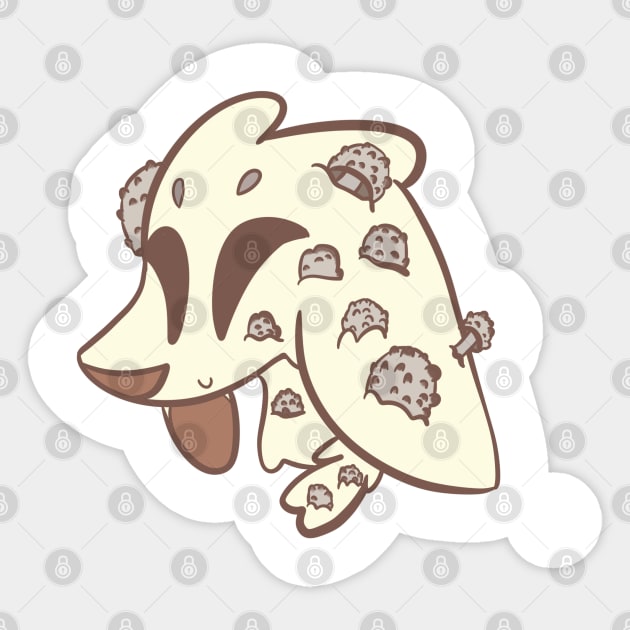 Puffball Mushroom Sable Sticker by SableShroom